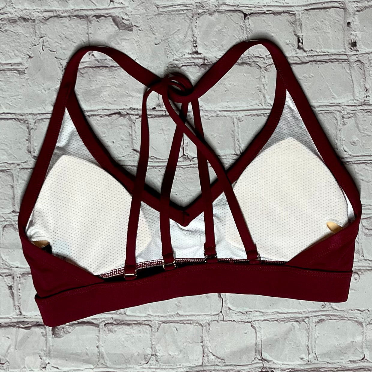 Strappy R3 Logo Sports Bra - Red
