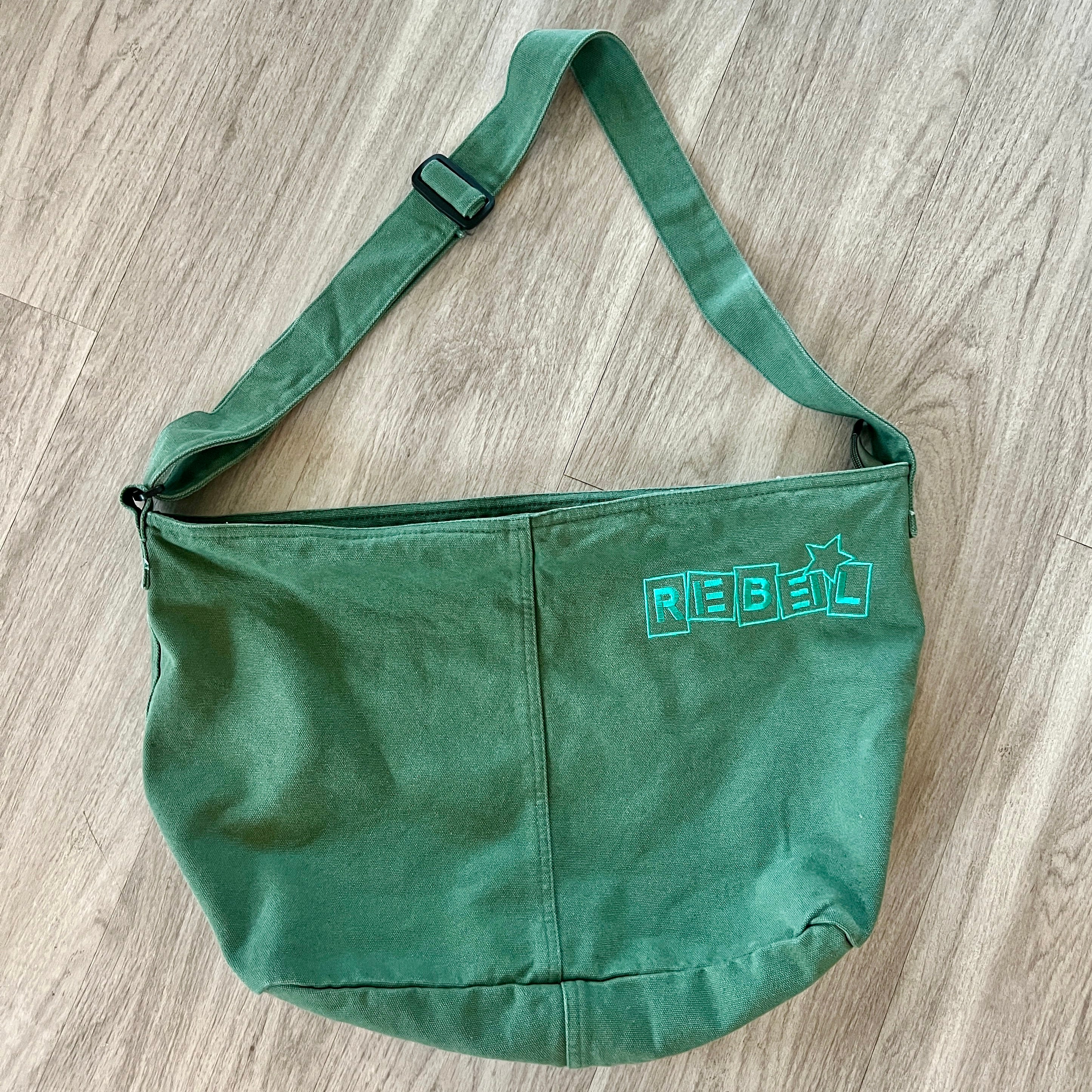 The Studio Hobo Bag – Sage Canvas