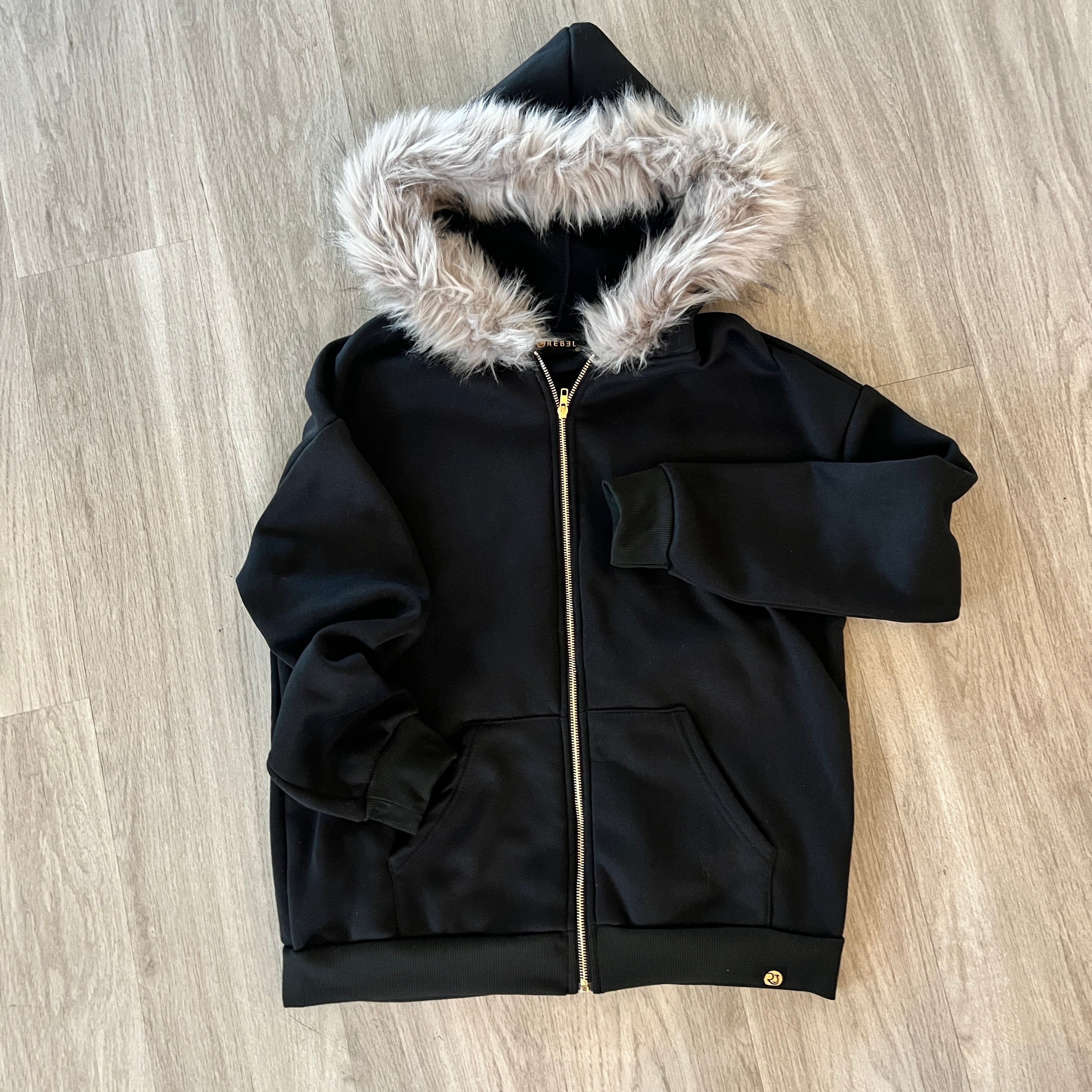 The REB3L Luxe Hoodie – Onyx Fur