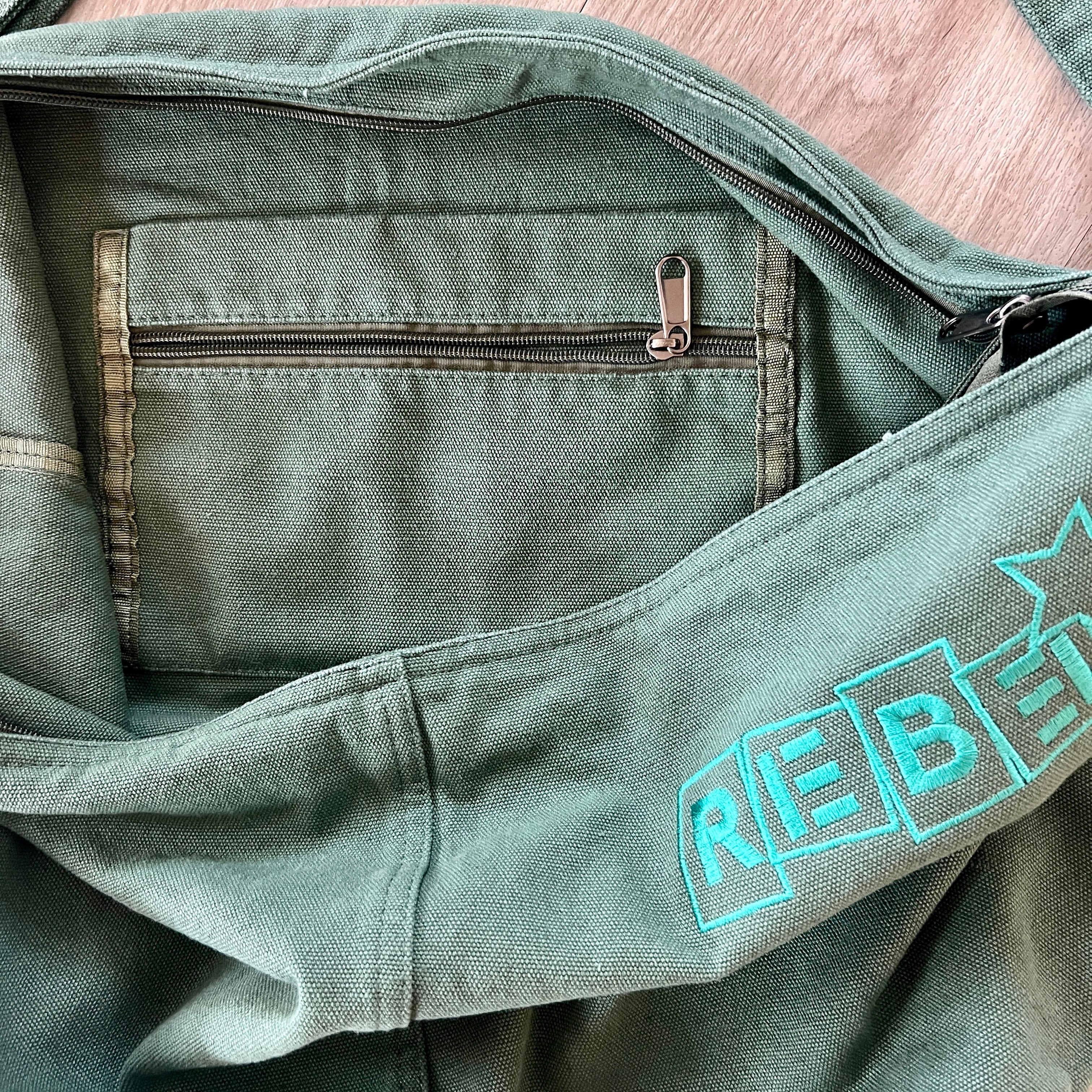 The Studio Hobo Bag – Sage Canvas