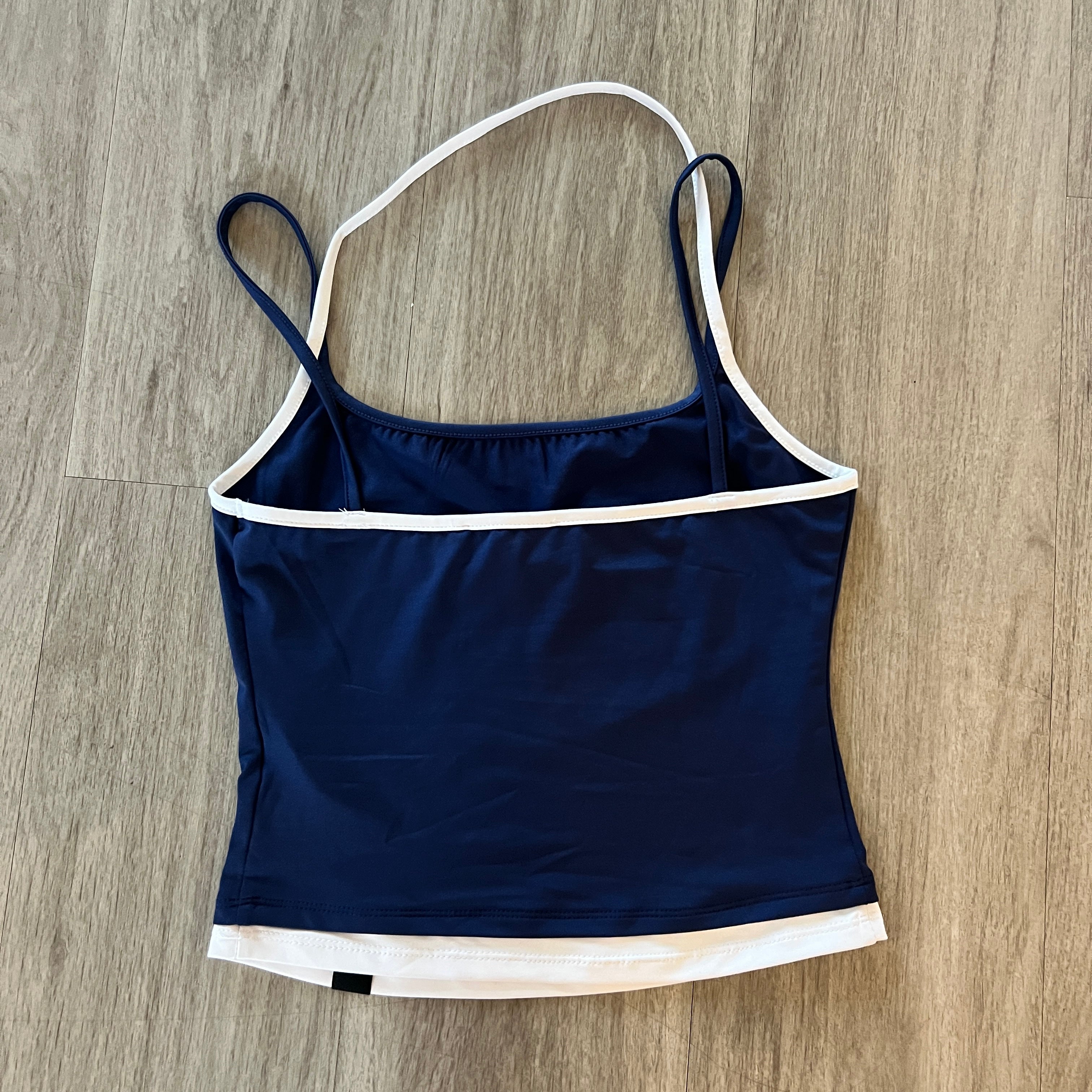 The Remix Tank – Blue & White